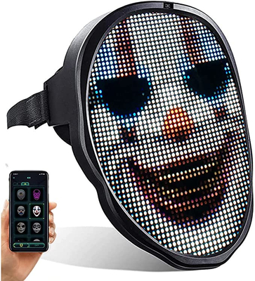 มาสก์หน้า LED อัจฉริยะที่ตั้งโปรแกรมได้พร้อมการควบคุมแอพแบตเตอรี่ 2000 mAh