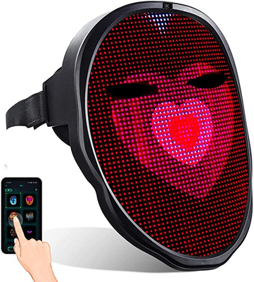 DIY Smart LED Face Mask ไฟ LED หน้ากากเต็มหน้าพร้อมแบตเตอรี่แบบชาร์จไฟได้