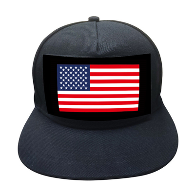 หมวกเบสบอลที่เปิดใช้งานเสียง DJ Snapback แบบกระพริบพร้อมไฟ LED