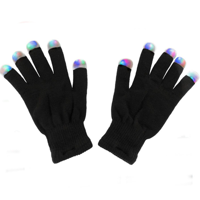 3 สี ไฟ LED ถุงมือ ปลายนิ้วส่องสว่างกระพริบสำหรับปาร์ตี้คลั่ง