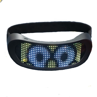APP ควบคุมแว่นตา LED แบบตั้งโปรแกรมได้รูปแบบที่ปรับแต่งได้การชาร์จ USB