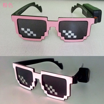แว่นกันแดด LED เรืองแสงอ่อนแสงไร้สายแว่นกันแดดเรืองแสงในที่มืด