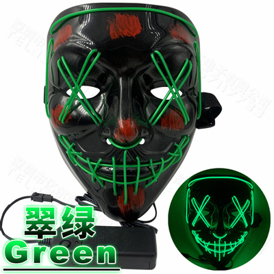 ล้างหน้ากากฮาโลวีน LED หน้า