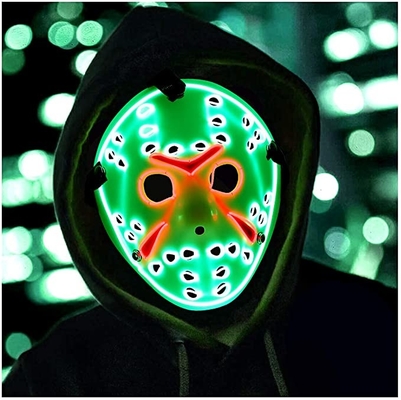 Jason Horror Halloween LED หน้ากากคอสเพลย์สำหรับ Masquerade