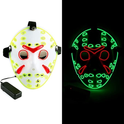 Jason Horror Halloween LED หน้ากากคอสเพลย์สำหรับ Masquerade