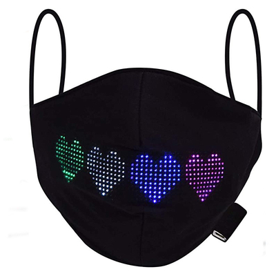 หน้ากากใบหน้า LED แบบตั้งโปรแกรมได้แบบดิจิตอลสำหรับงานปาร์ตี้คริสต์มาส
