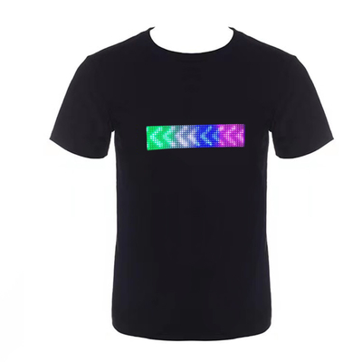 รูปแบบข้อความแสดงข้อความควบคุมแอพสมาร์ทโฟน LED Light T Shirt ที่ตั้งโปรแกรมได้