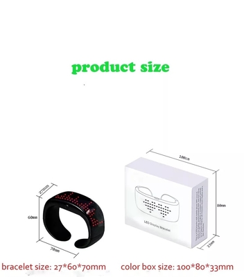 แสดงข้อความ รีโมทคอนโทรล LED สร้อยข้อมือ บลูทูธ แก้ไขได้