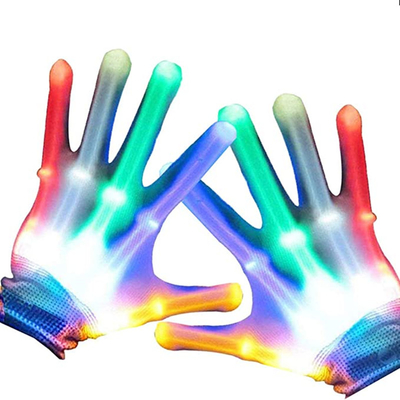 ถุงมือไฟ LED หลากสี ของขวัญดีสำหรับเด็ก White