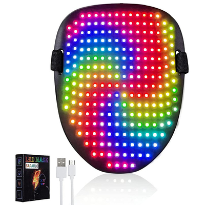 Shining Halloween Led Face Mask เปลี่ยนด้วย 50 รูปแบบสำหรับปาร์ตี้
