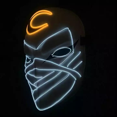 Moon Knight Halloween Light Up Led Mask วัสดุ Pvc เรืองแสงในที่มืด