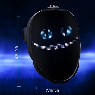 Custom Faces Bluetooth LED Mask DIY APP Control สำหรับปาร์ตี้ฮาโลวีนคอสเพลย์