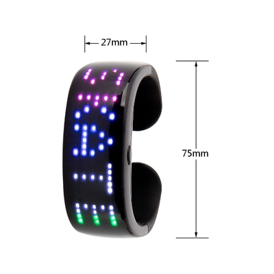 รูปแบบข้อความโปรแกรมสร้อยข้อมือ LED รีโมทคอนโทรลบลูทูธ